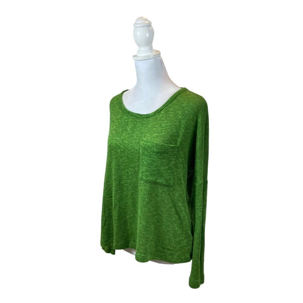 Sparkle & Fade Green Oversized Lightweight‎ Sweater Size Small